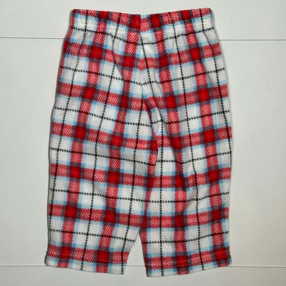 NWT Wondershop Baby Plaid Fleece Pajama Pants Size 12M - Picture 3 of 3
